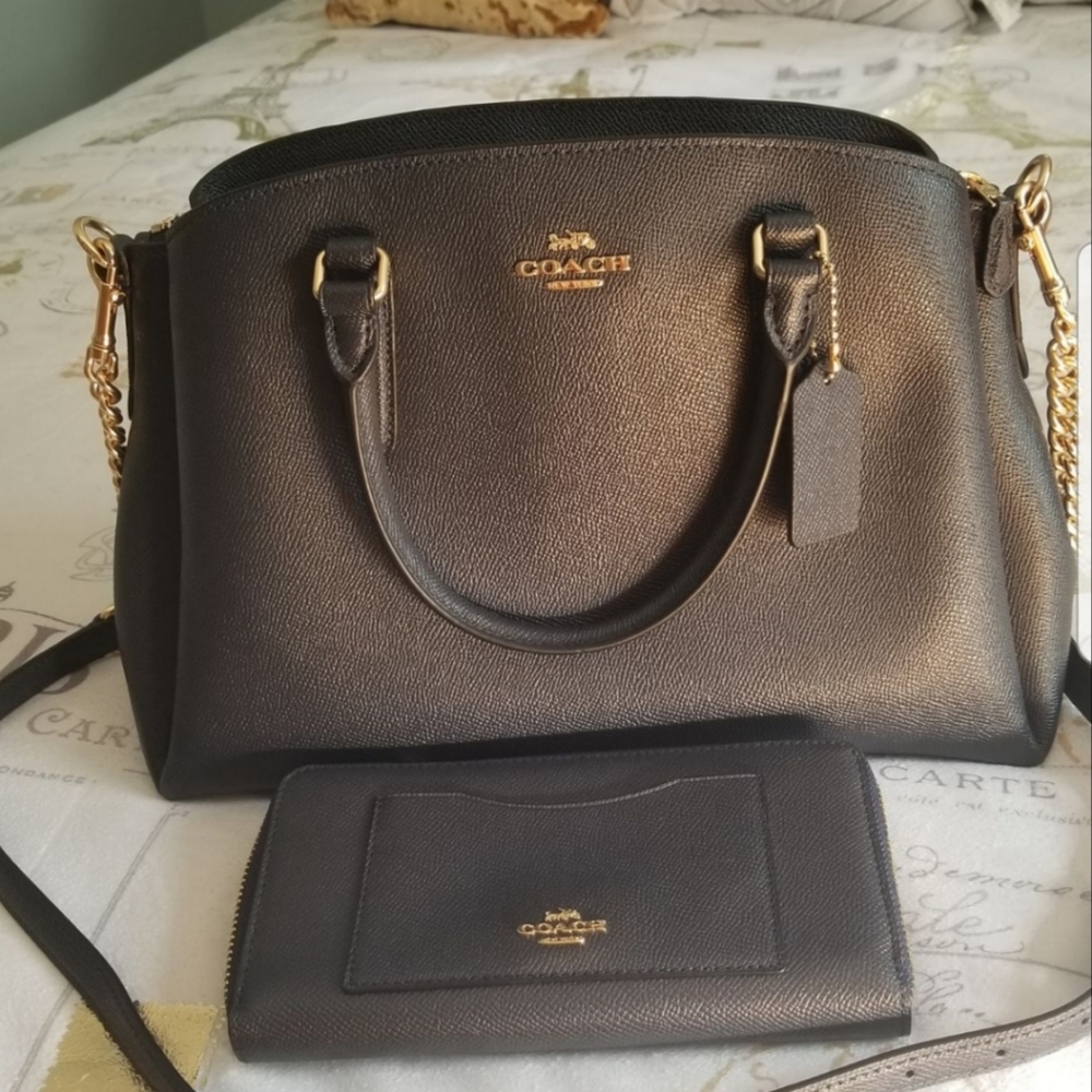 SOLD Coach bag matching wallet